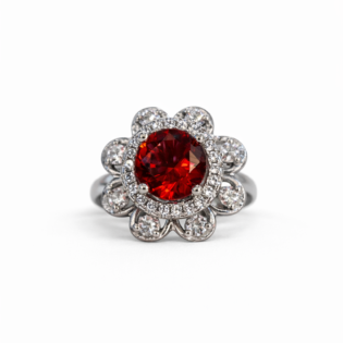 Crimson Grace Silver Ring