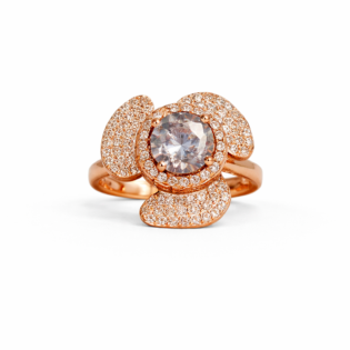 Celeste Petal Silver Ring