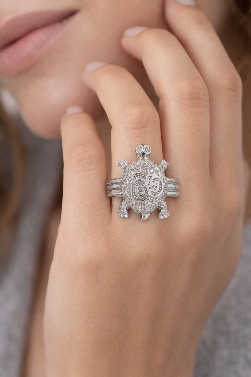 Sacred Turtle Om Ring - Image 4
