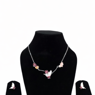 Blossom Flutter Silver Pendant Set