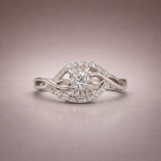 Silver Celestial Embrace Ring - Image 3