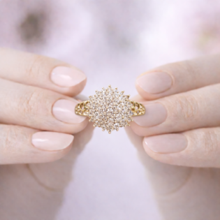 Celestial Bloom Silver Ring - Image 5