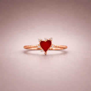 Scarlet Heart Royale Silver Ring - Image 3
