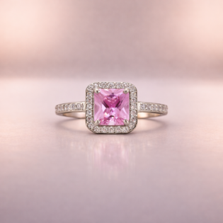 Roselle Majesty Halo Ring - Image 5