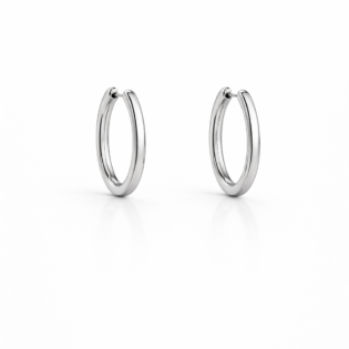 Lunavera Classic Silver Hoops