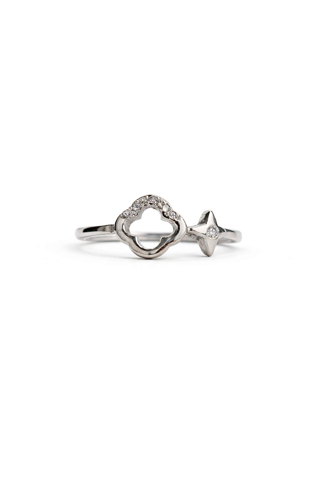 Celestial Bloom Silver Ring