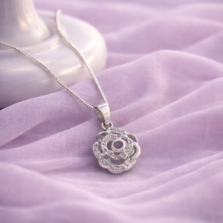 Seraphine Bloom Halo Pendant