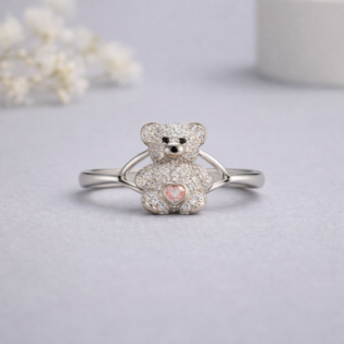 LumiBear Amorette Silver Ring
