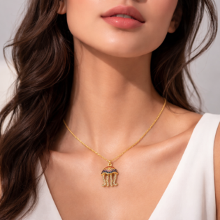Celestial Drift Jellyfish Pendant - Image 4
