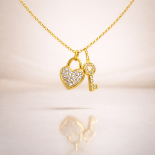 Eternal Keyheart Promise Pendant - Image 3