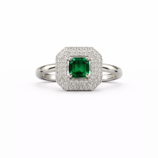 Emerald Virelle Prestige Silver Ring