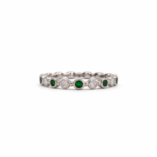 Emerald Whisper Eternity Ring