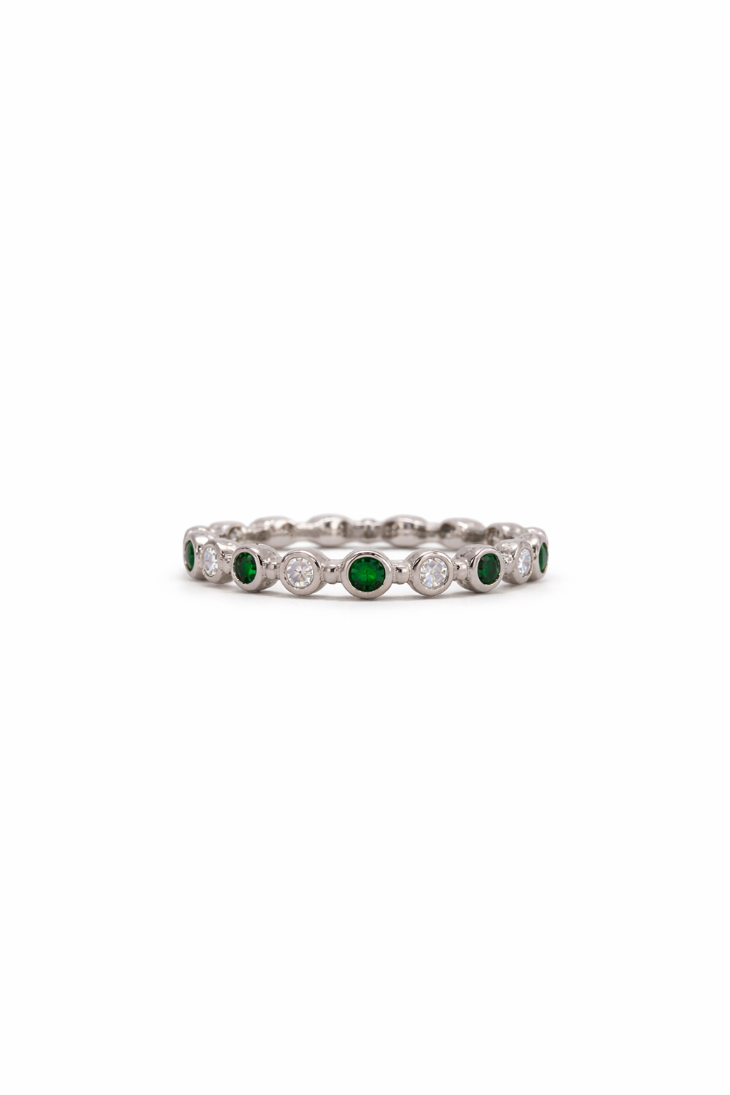 Emerald Whisper Eternity Ring