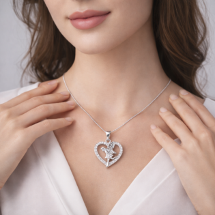 Seraphina Grace Heart Pendant - Image 2
