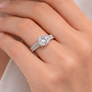 Celestia Starfall Solitaire Ring - Image 4