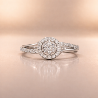 Lunara Halo Embrace Ring - Image 3