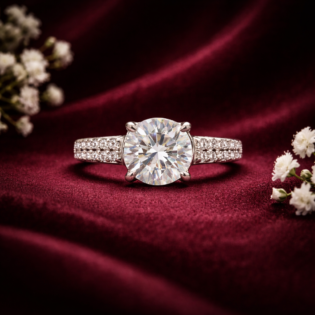Celestia Starfall Solitaire Ring