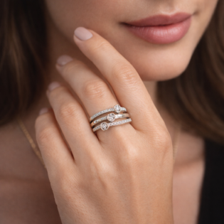 Celestia Spiral Trio Ring - Image 2