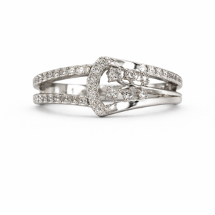 Silver Enchanted Embrace Openwork Ring