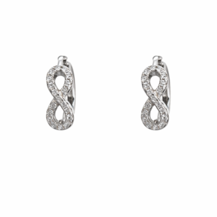 Eternelle Spark Loop Silver Earrings