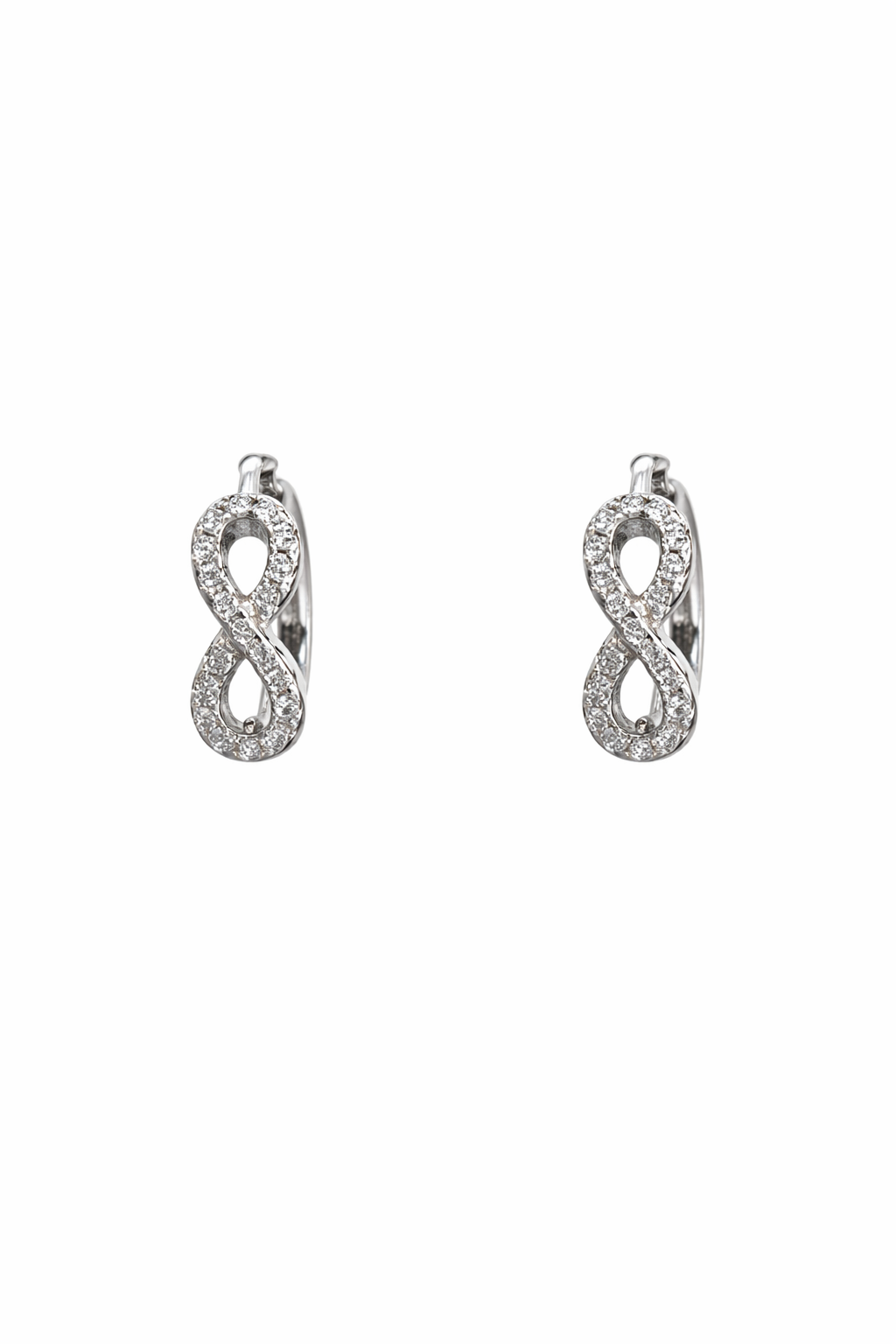 Eternelle Spark Loop Silver Earrings