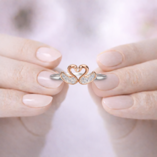 Eternal Swanheart Silver Ring - Image 5