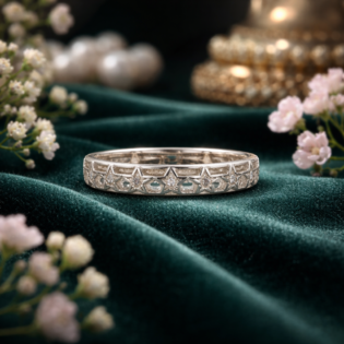 Silver Celestial Starband Ring