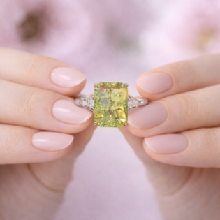 Verdantia Luxe Radiant Silver Ring - Image 3