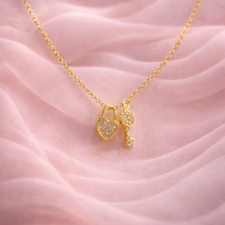 Eternal Keyheart Promise Pendant