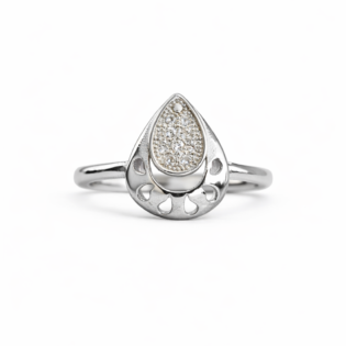 Dewdrop Silver Ring