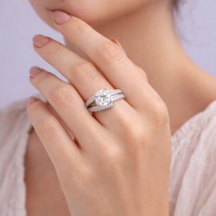 Celestara Embracefire Silver Ring - Image 2