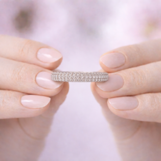 Silver Infinity Spark Band - Image 5