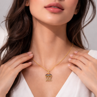 Celestial Drift Jellyfish Pendant - Image 2