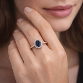 Midnight Aurelia Halo Ring - Image 4