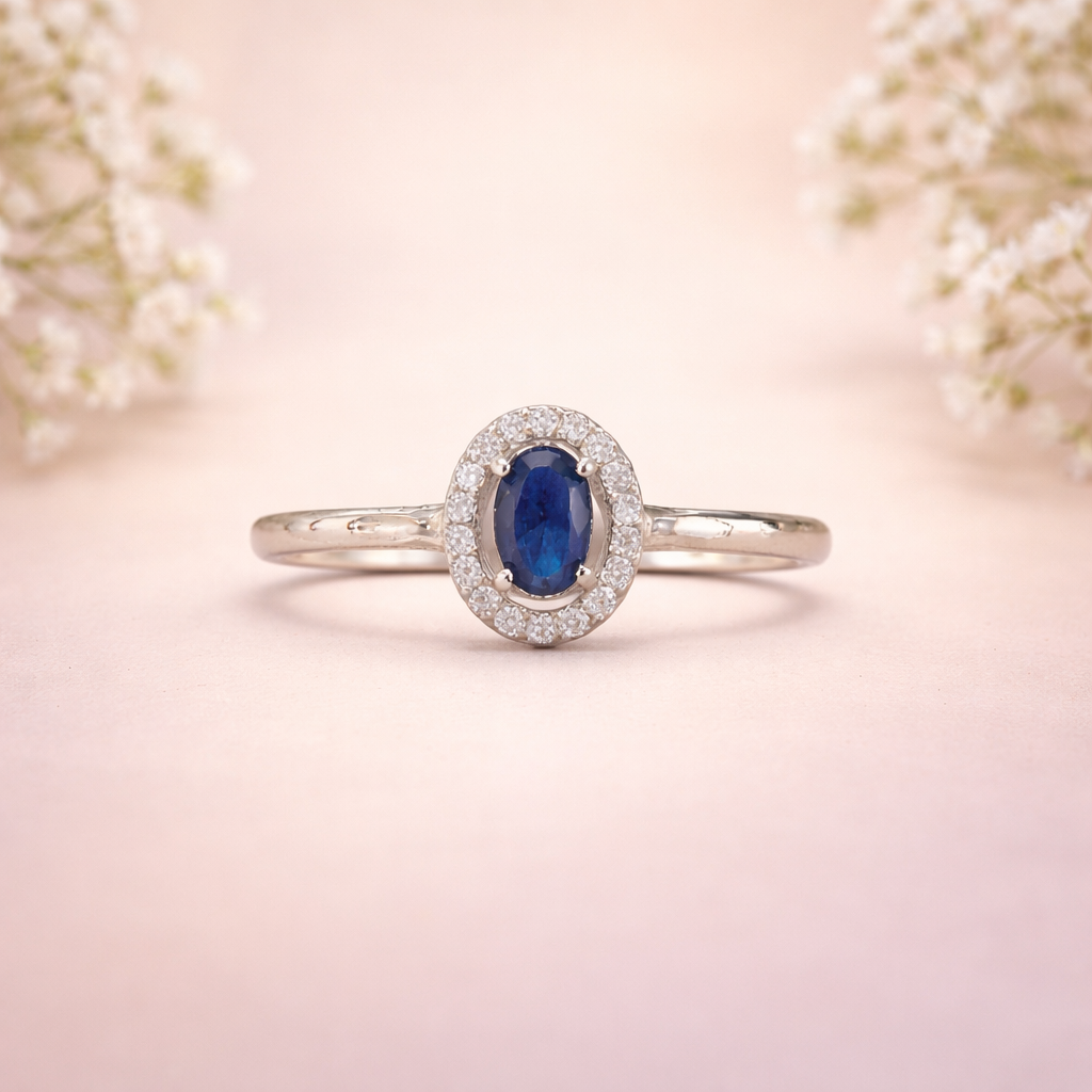 Midnight Aurelia Halo Ring