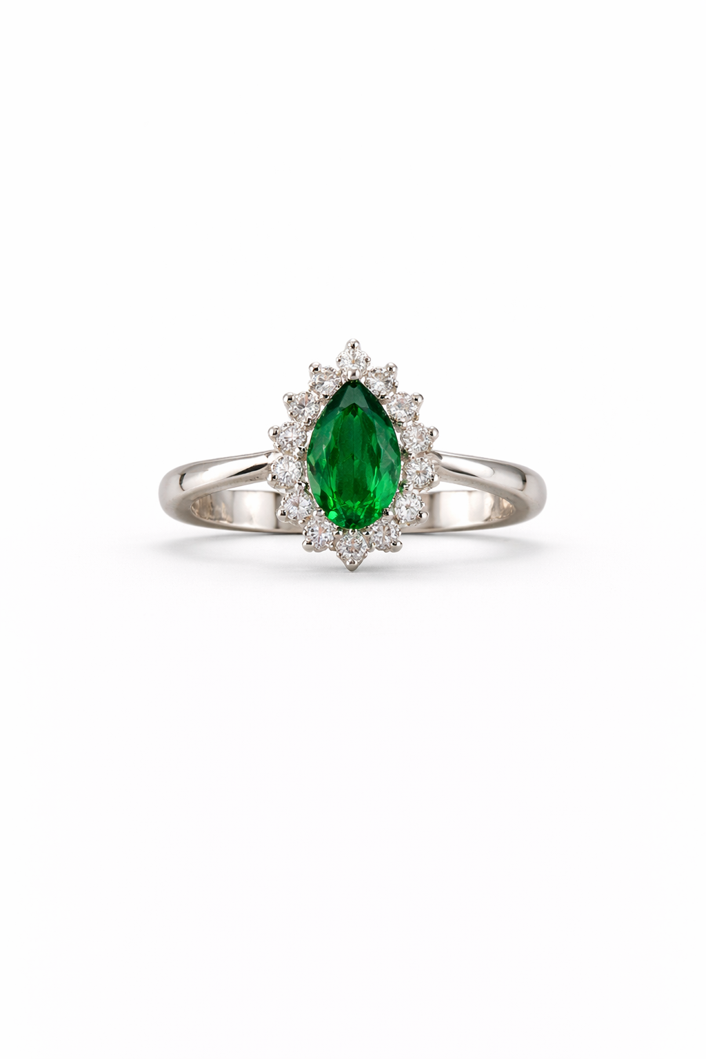 Emerald Virelle Silver Ring