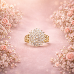Celestial Bloom Silver Ring