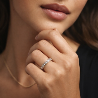 Silver Celestial Starband Ring - Image 5