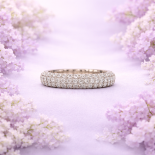 Silver Infinity Spark Band