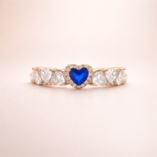 Azure Amore Eternelle Silver Ring - Image 5