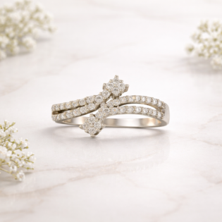 Seraphine Crosslight Harmony Silver Ring