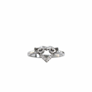 Eternal Embrace Silver Heart Ring