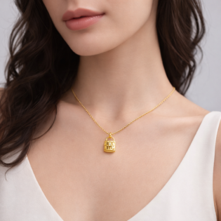 Golden Promise Lock Pendant - Image 4