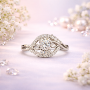 Silver Celestial Embrace Ring