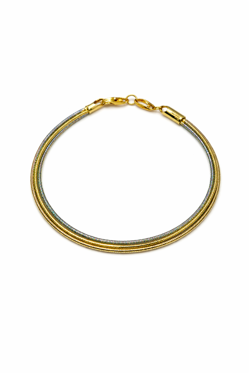 Swaralaya Multi-Line Silver Bracelet - Image 2