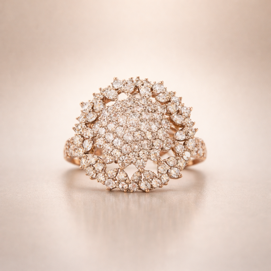 Celestique Aurora Bloom Silver Ring - Image 4