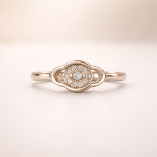 Celestia Bloom Radiance Silver Ring - Image 5