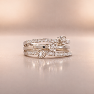 Celestia Spiral Trio Ring - Image 5