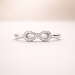 Eterna Gleam Infinity Silver Ring - Image 5