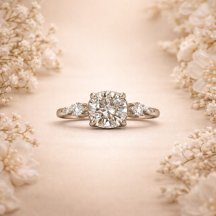 Celestial Radiance Solitaire Ring